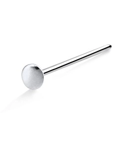 Plate Shaped Straight Nose Stud Silver NSKA-70m